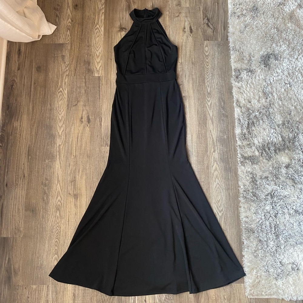 Black Halter Maxi Dress